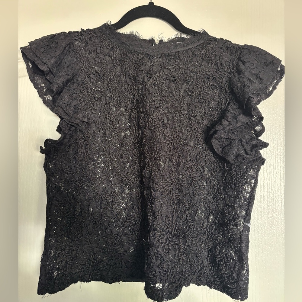 Black lace shirt